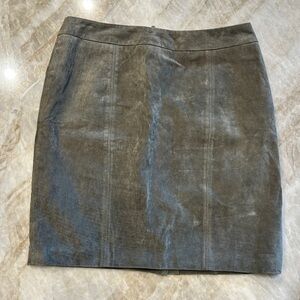 Vintage Le Chateau Olive Suede Mini Skirt EUC | Y2K Boho Style